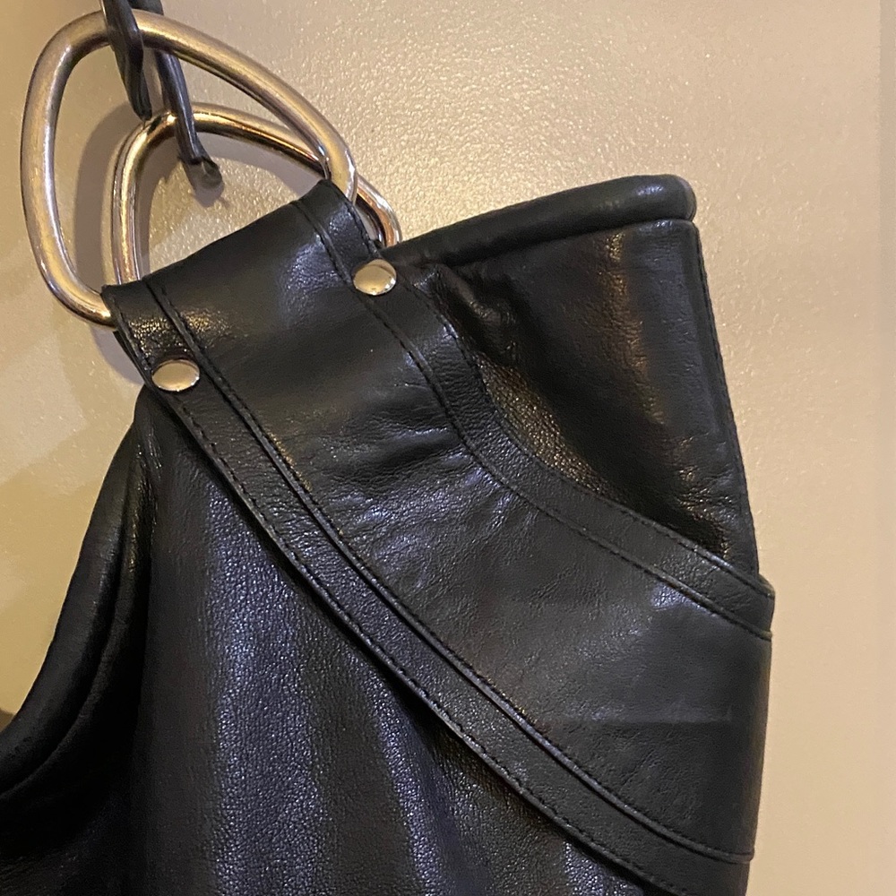 Kioba leather tote bag large size - Picture 4 of 13